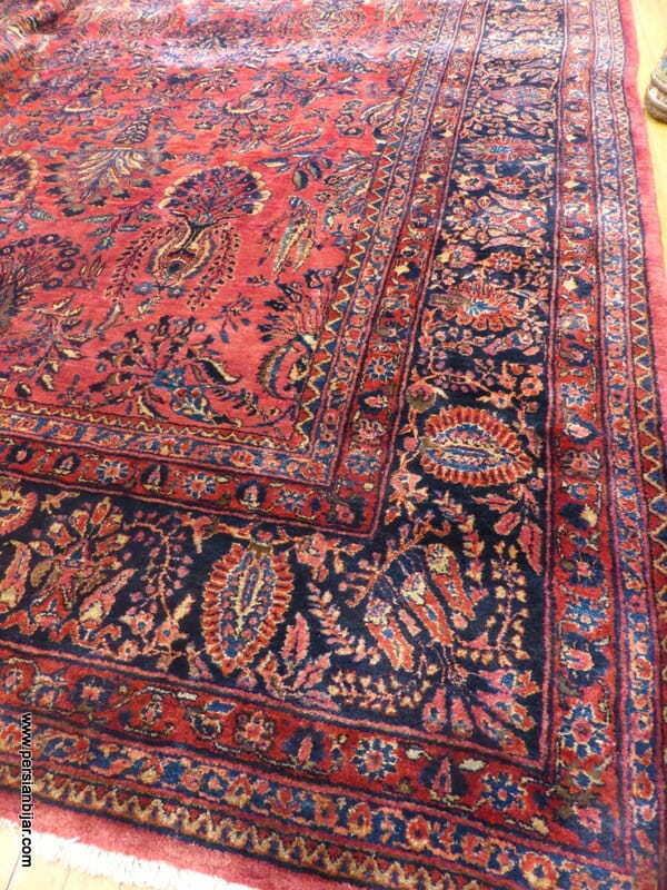 Antique Sarouk Rug 123188 Size 12' 3X18' Borokhim's Oriental Rugs