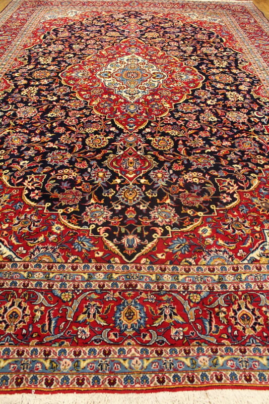 Kashan Rug #2626 Size: 9' 7"X13' 10" - Borokhim's Oriental Rugs