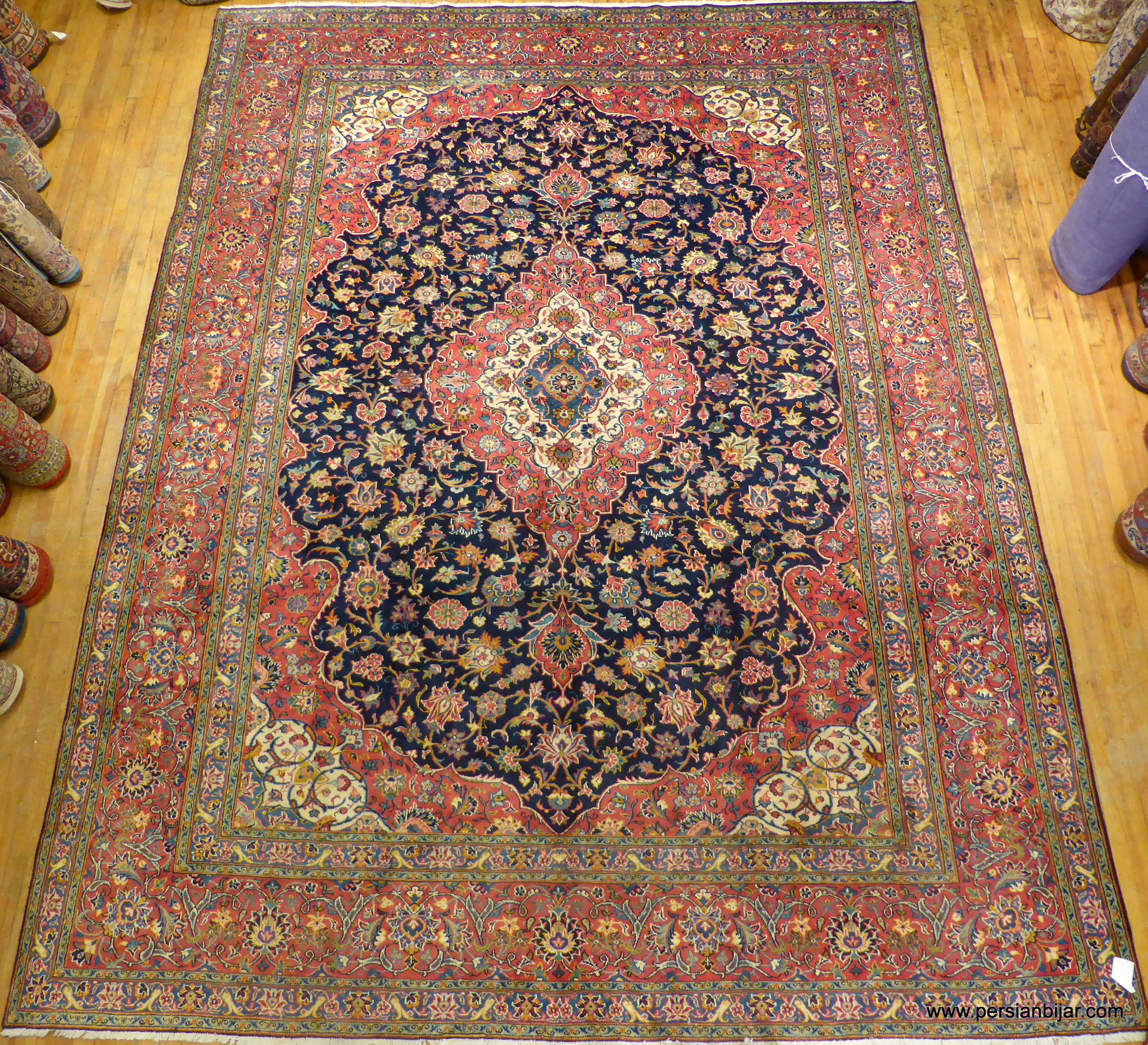 Shah Abbas Rug #7722 Size: 10'X13' - Borokhim's Oriental Rugs